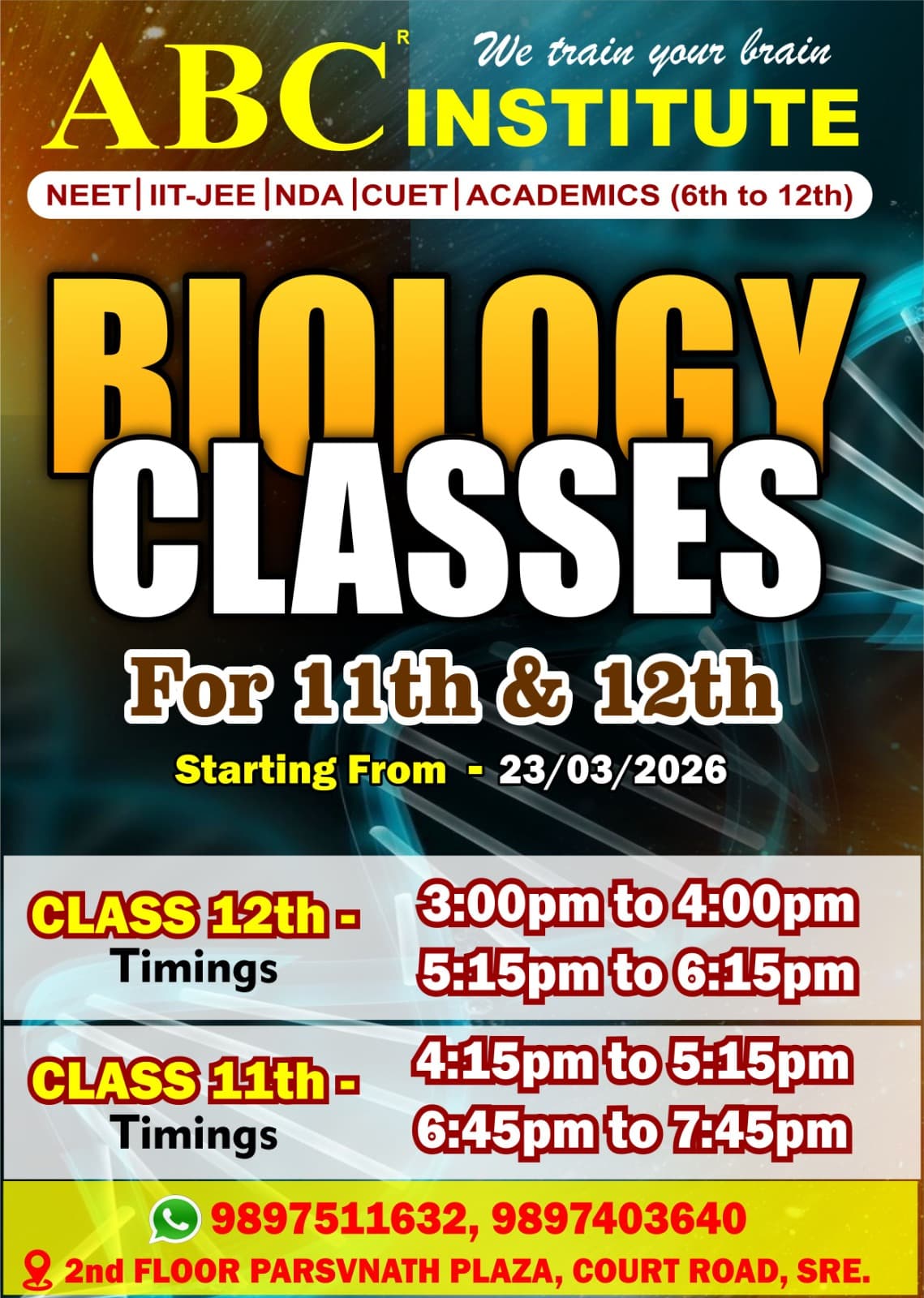 Class 11 Foundation glimpse 3